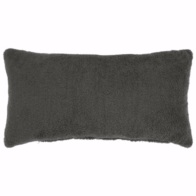 Set de 6 fundas de almohada vidaXL HEERLEN en tejido bouclé gris oscuro, An/P: 40 x 70 cm