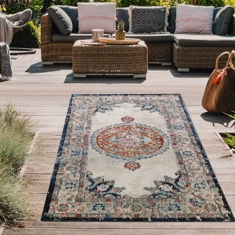 Alfombra oriental Teppich-Traum de estilo vintage y diseño multicolor para salón, cocina o jardín, An x Al: 80 x 150 cm