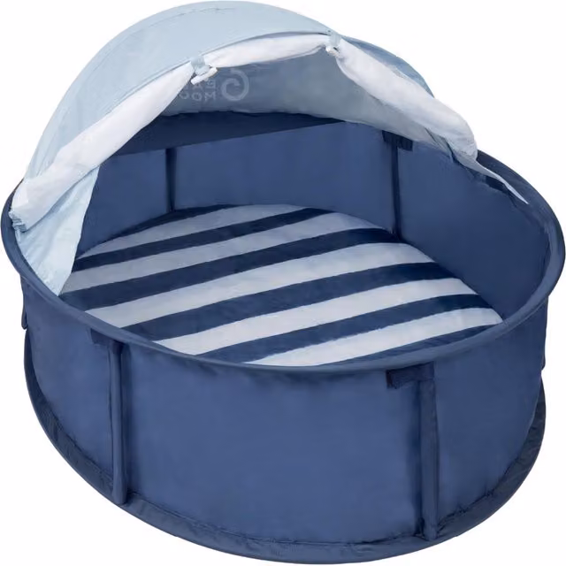 Tienda de playa plegable Babymoov Babyni con protección UV +50 en color azul y multicolor