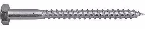 Pack de 25 tornillos para madera SWG de acero galvanizado con cabeza hexagonal, An/P/Al: 10 x 100 mm