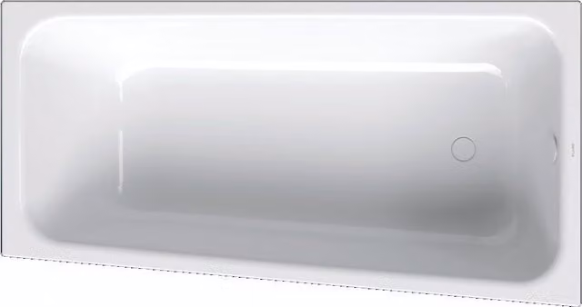 Bañera de esquina Bette Space M en acero esmaltado blanco con 1 respaldo, An/P: 170 x 90 cm
