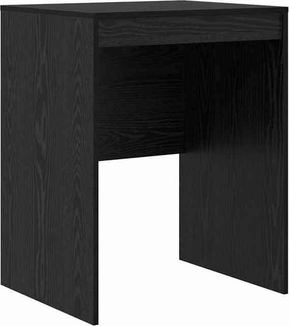 Escritorio moderno SYFAX de roble y negro para oficina en casa An/P/Al: 60 x 50 x 76 cm