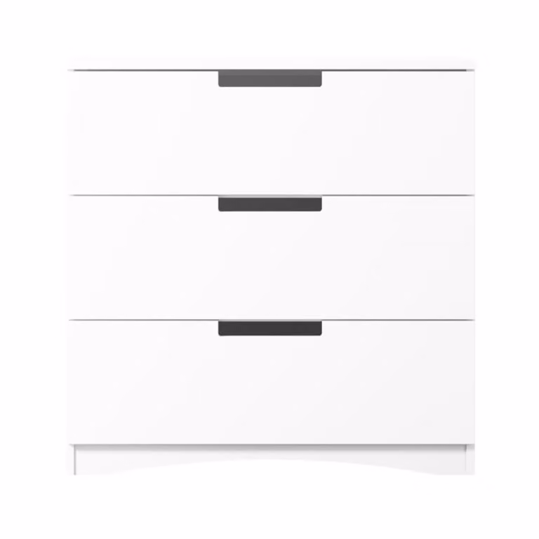 Cómoda infantil Kocot Kids en color blanco con cajones de cierre suave, An/P/Al: 81 x 41 x 81 cm