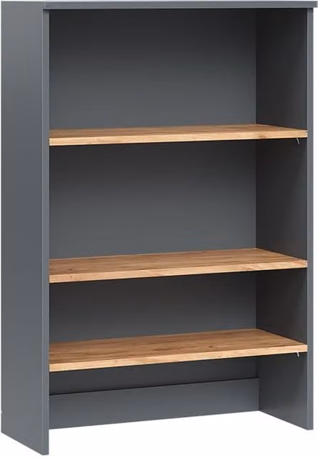 Mueble de baño Vicco Viktor de pared en antracita y roble dorado con estantes abiertos An/P/Al: 68 x 29 x 100.4 cm