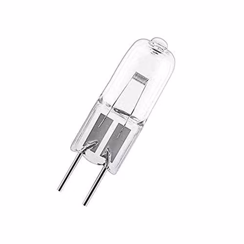 Bombilla halógena Osram de 30W 12V con base GY6.35 en color blanco transparente
