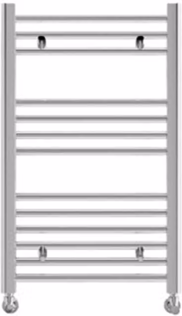 Toallero radiador de pared Fácula Ocean en acero color plata de 55 cm