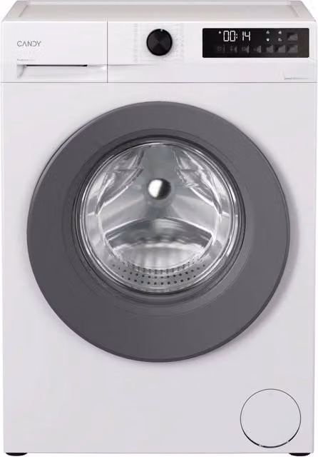 Lavadora de carga frontal Candy GD 410G8-S de 10 kg y 1400 rpm en color blanco