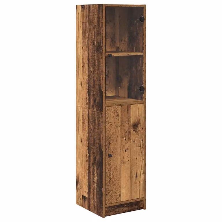 Alacena moderna vidaXL de madera de ingeniería en color marrón para cocina o comedor, An/P/Al: 35 x 35 x 142 cm