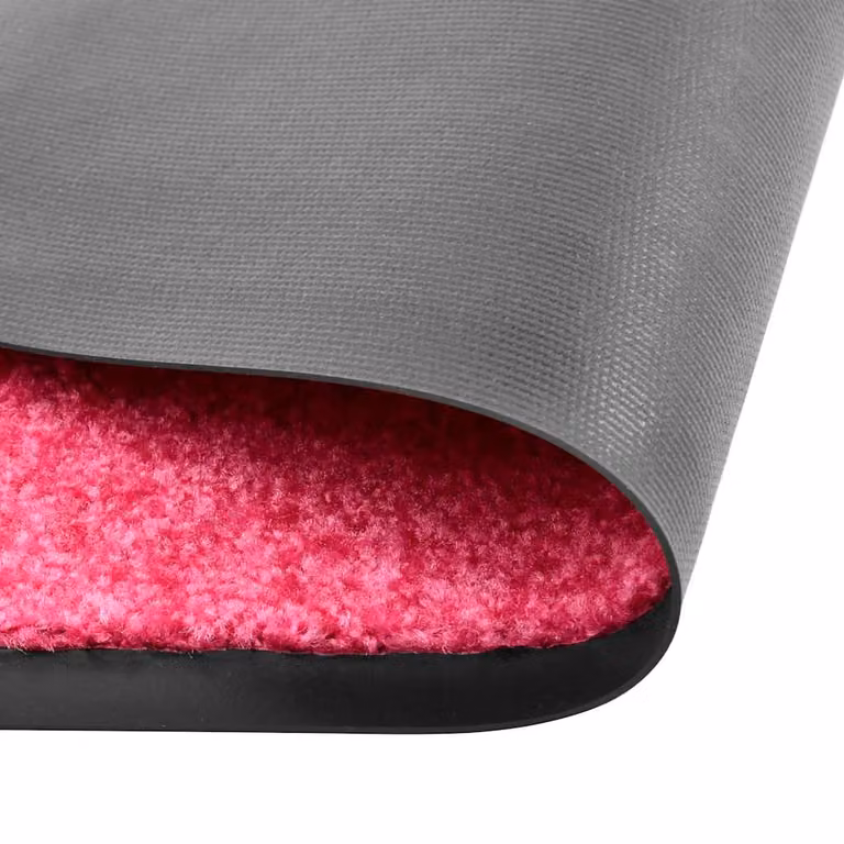 Felpudo lavable vidaXL rosa de diseño moderno y antideslizante An/P: 40 x 60 cm