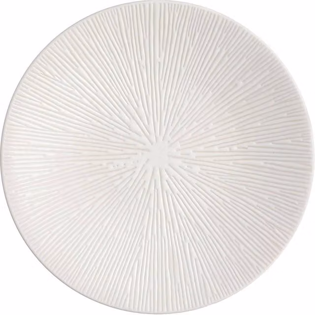 Plato de postre Cream Shop Secret de Gourmet en color beige y blanco