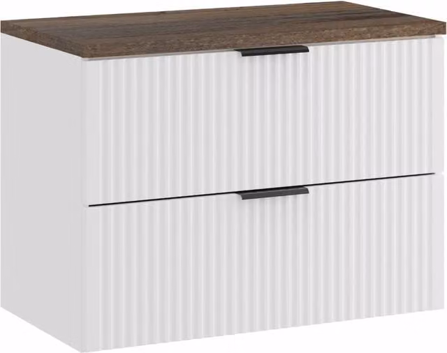 Juego de mueble de baño moderno COMAD en color blanco con acabado mate An/P: 80 x 46 cm