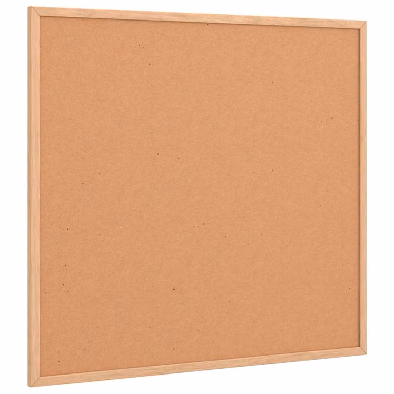 Tablero de corcho con marco de madera de pino macizo vidaXL color marrón An/P/Al: 60 x 55 x 1 cm
