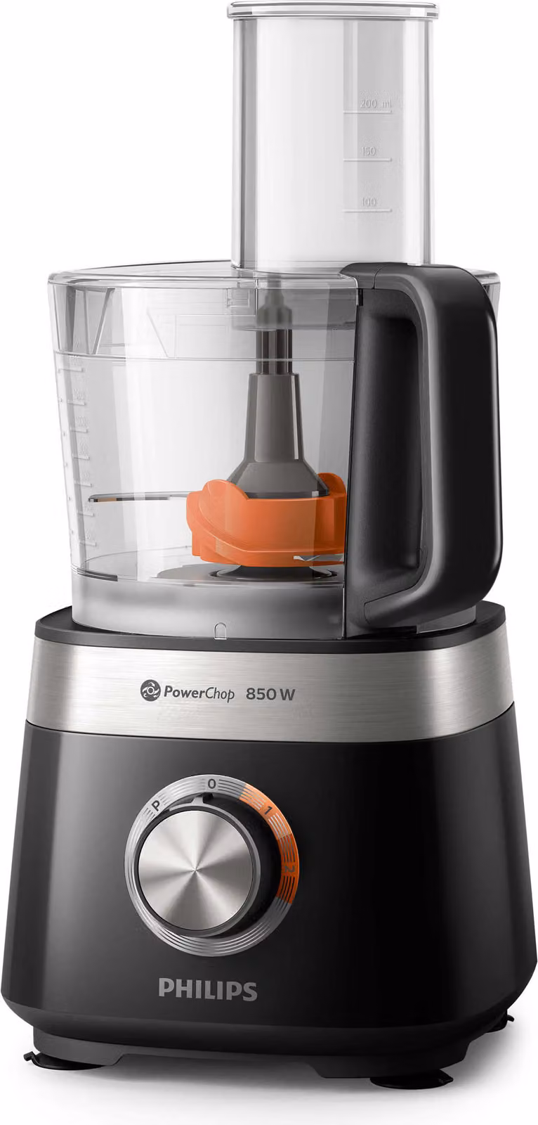 Procesador de alimentos Philips Viva Collection con 31 funciones, capacidad de 2,0 litros y 850 W, color negro