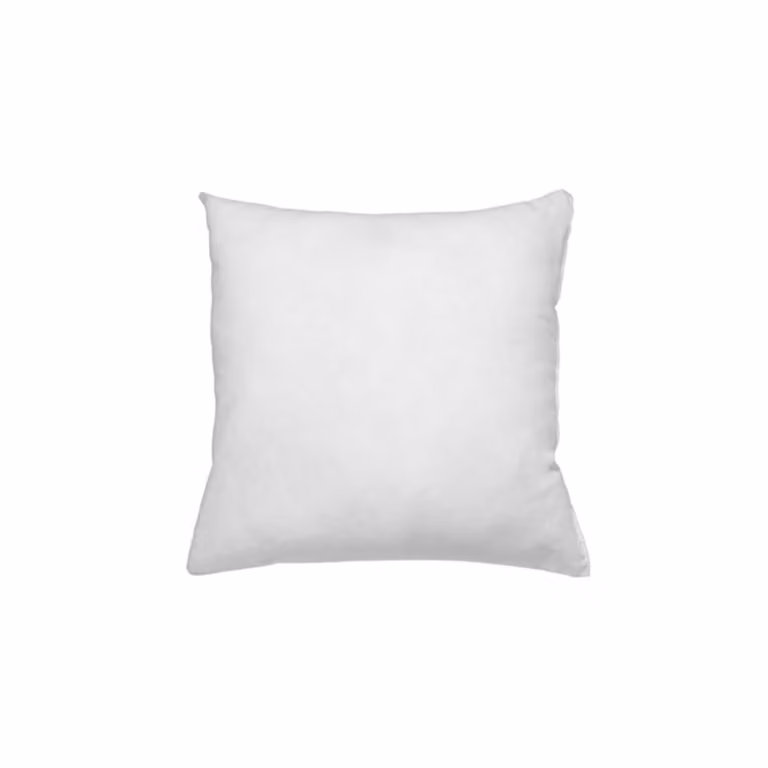 Cojín cuadrado de relleno de algodón y poliéster Bazar Bizar blanco 40 x 40 cm
