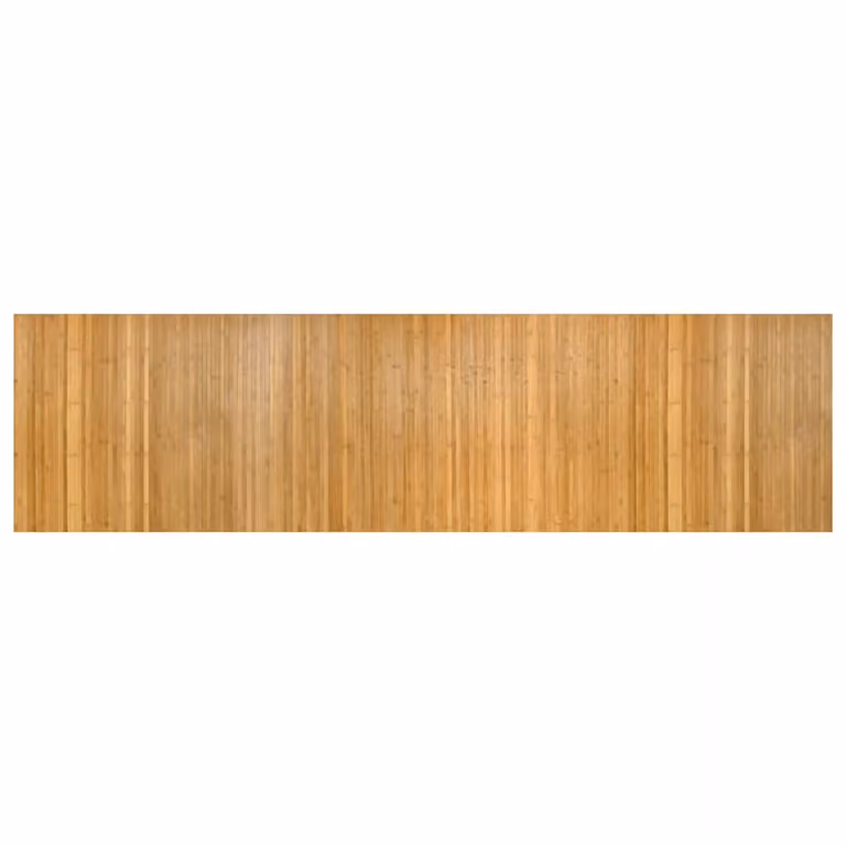Alfombra rectangular de bambú vidaXL color beige y marrón, antideslizante, An/P: 80 x 300 cm
