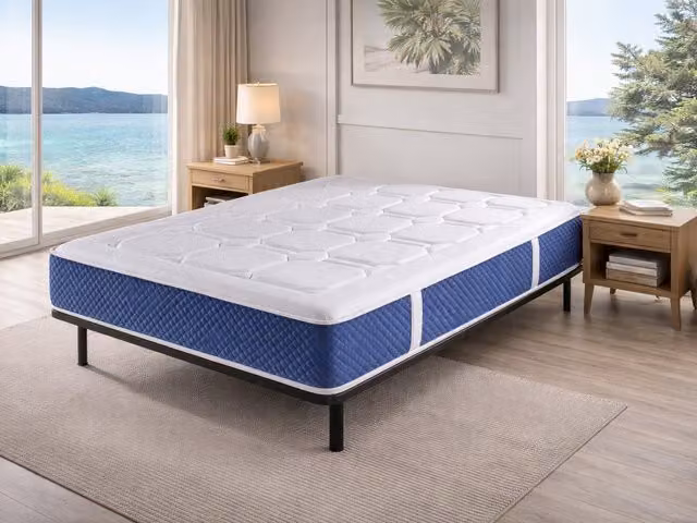 Colchón de muelles ensacados Oasis Spring de Sonho Colchão, color blanco, An/P/Al: 90 x 190 x 30 cm