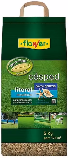 Semillas de césped Litoral grama gruesa de 5 kg para 165 m²