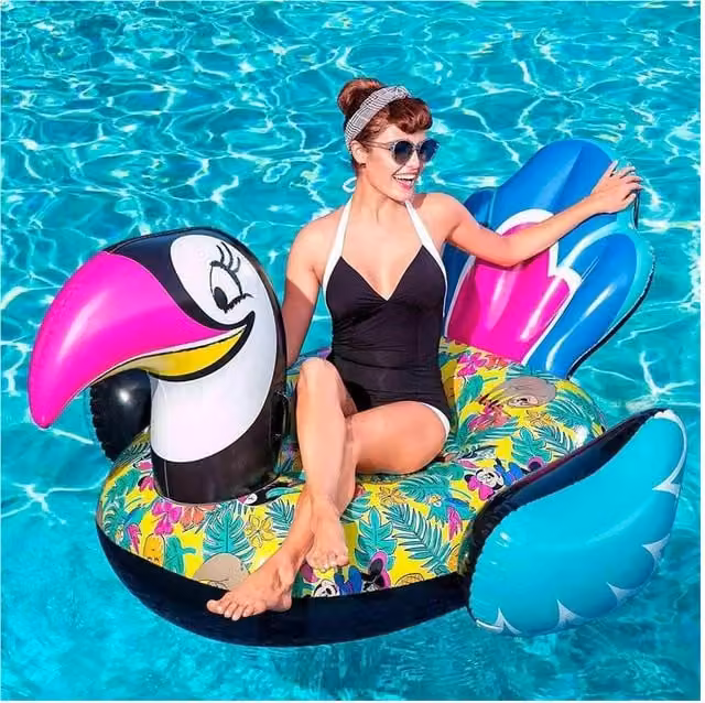 Colchón inflable gigante de Tucano Minnie para piscina y mar de Trade Shop Traesio, multicolor, An/P/Al: 180 x 150 x 89 cm