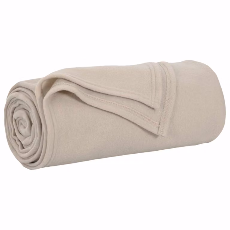 Pack de 24 mantas de sofá vidaXL de lana y vellón, color beige, An/P: 200 x 150 cm