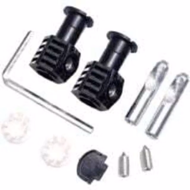 Kit de fijación de tornillos para cisterna de inodoro ODIPIE en acero cincado negro para inodoros suspendidos