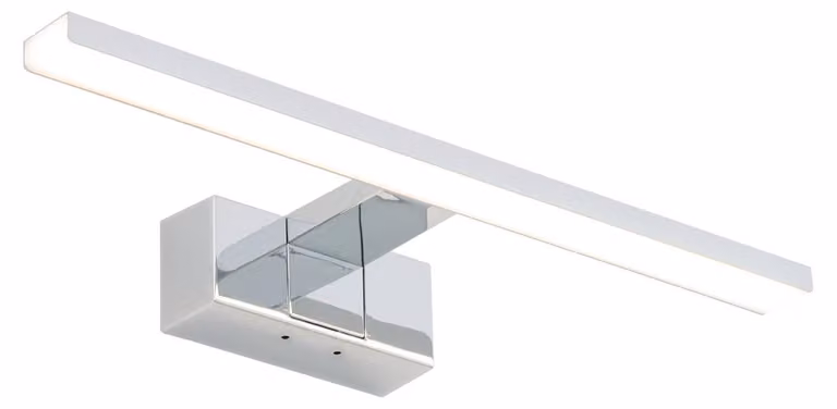 Lámpara de pared LED Nowodvorski Cezanne cromada para baño con protección IP44