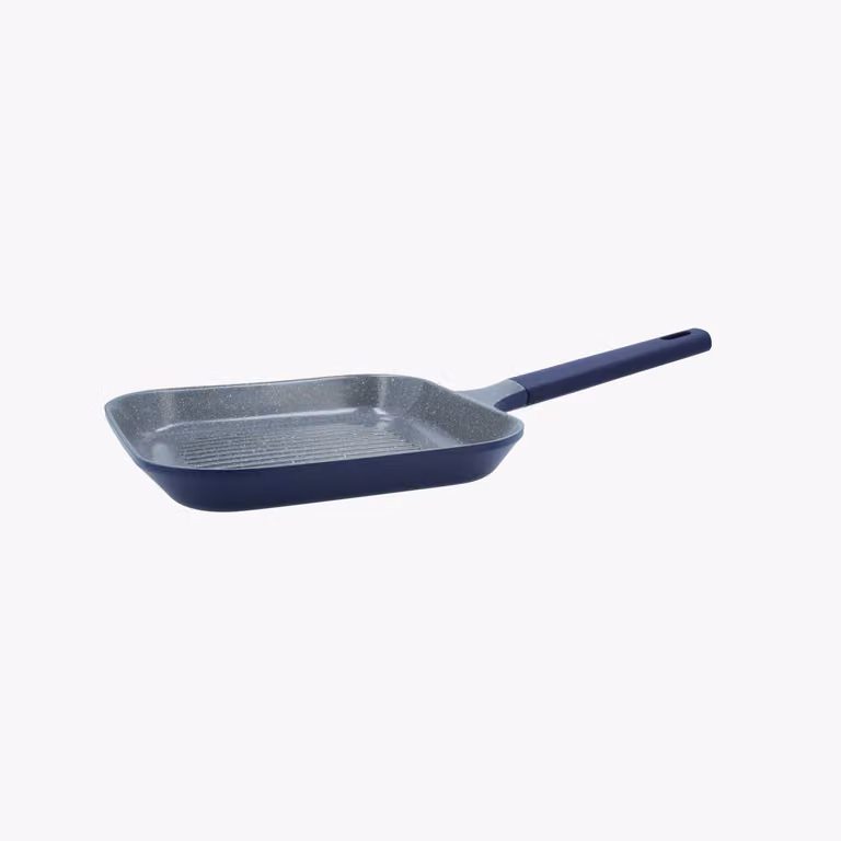Sartén grill de aluminio Casa Viva en azul y negro de 25 cm