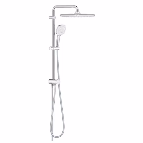 Sistema de ducha Grohe Tempesta System 250 Cube con desviador para montaje en pared, cromado