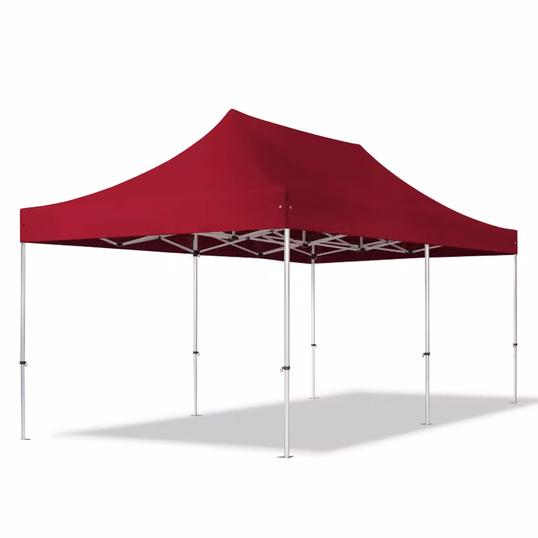 Carpa plegable profesional TOOLPORT de aluminio en color rojo, An/P/Al: 6 x 3 x 3 m