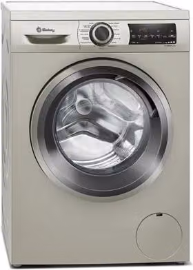 Lavadora de carga frontal Balay 3TS384XT de 8 kg y 1400 rpm en color plata