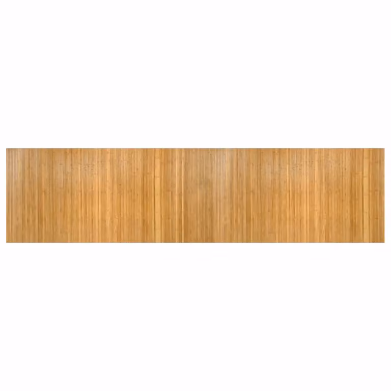Alfombra rectangular de bambú vidaXL color beige y marrón, antideslizante, An/P: 100 x 400 cm