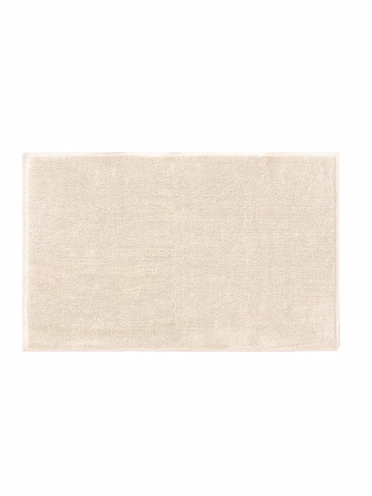 Alfombrilla de baño Benuta de algodón color beige, rectangular, An/P: 80 x 50 cm