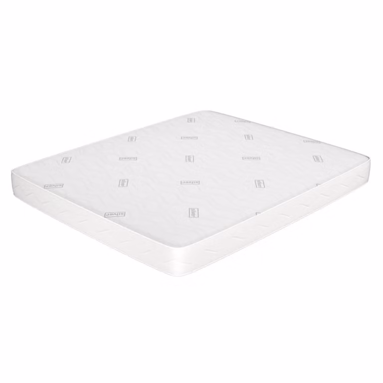 Colchón de gel MiaSuite con revestimiento antibacterial Silver en color blanco, An/P/Al: 165 x 190 x 16 cm