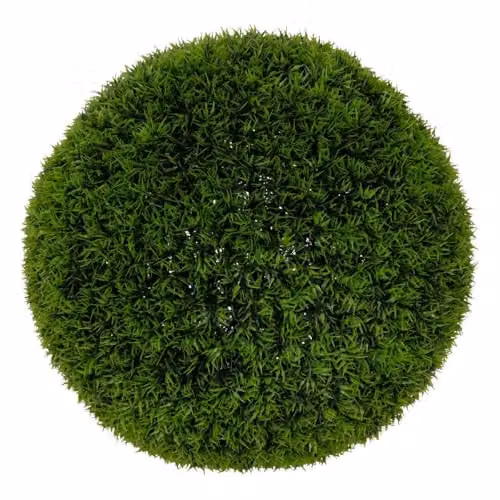 Esfera de césped artificial Carly de Atmosphera en color verde, diámetro: 37 cm