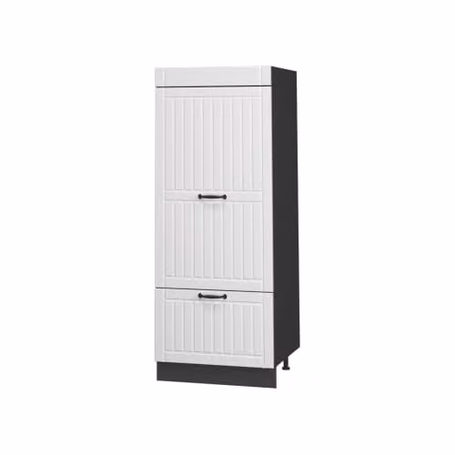 Armario despensa de cocina Vicco Fame-Line Blanco casa de campo y Antracita An/P/Al: 60 x 58,1 x 153,6 cm