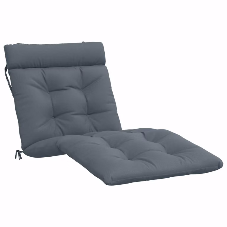 Cojín de tumbona vidaXL VIANEN azul de poliéster con funda lavable, An/P/Al: 200 x 80 x 8 cm
