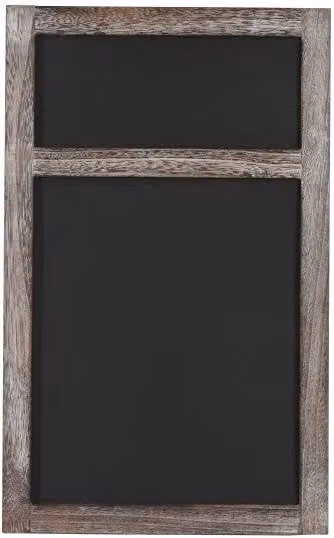 Tablón de anuncios de tiza Décoshop26 en color marrón envejecido, An/P/Al: 55 x 34 x 2 cm