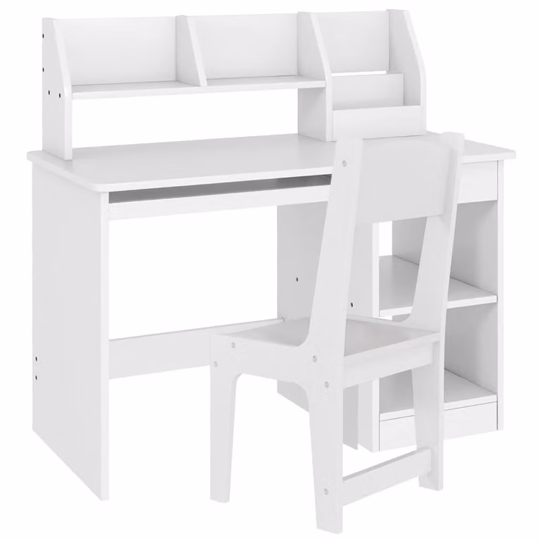 Escritorio infantil Zonekiz de madera MDF en color blanco An/P/Al: 90 x 45 x 90 cm