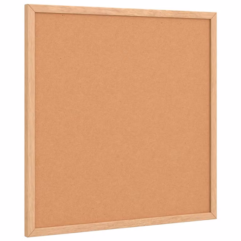 Tablero de corcho con marco de madera de pino macizo vidaXL color marrón An/P: 40 x 40 cm