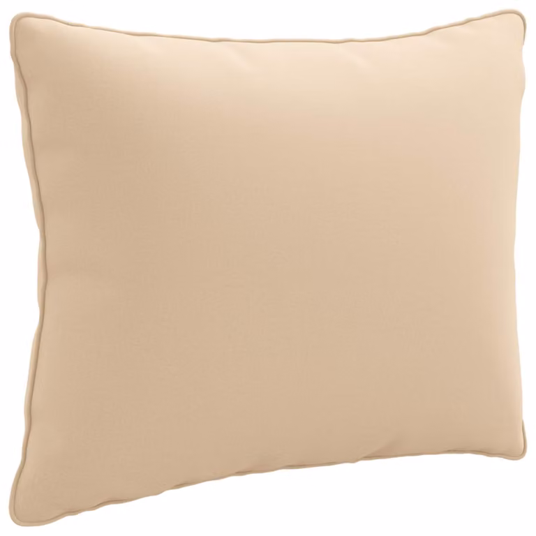 Cojín de respaldo rectangular PUTTEN de vidaXL en color beige, 100% poliéster