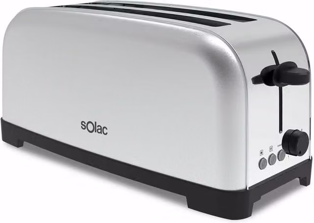 Tostadora Solac TL5419 de 1400 W en acero inoxidable color plata