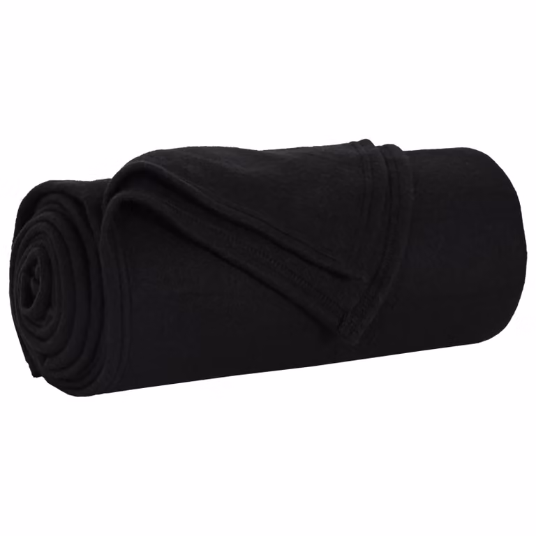 Pack de 24 mantas de sofá vidaXL de lana y vellón, color negro, An/P: 240 x 220 cm
