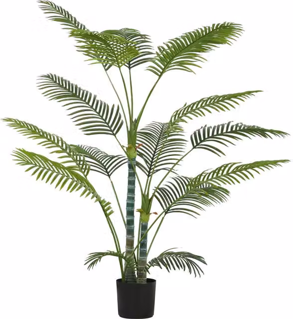 Palmera Artificial Decorativa HOMCOM de 170 cm con Maceta, Color Verde