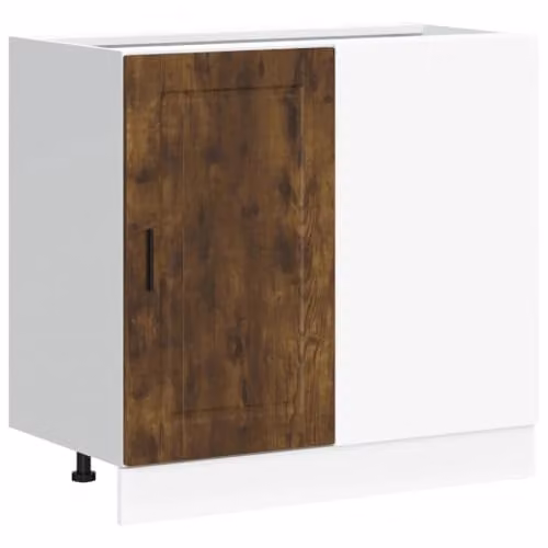 Armario de cocina bajo Helloshop26 Porto de estilo moderno en madera de roble y acabado mate, An/P/Al: 86 x 46 x 81,5 cm