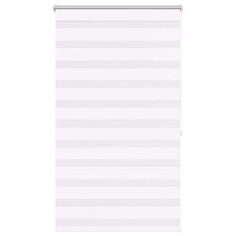 Estor Zebra Day and Night vidaXL Blanco An/Al: 96,7 x 175 cm