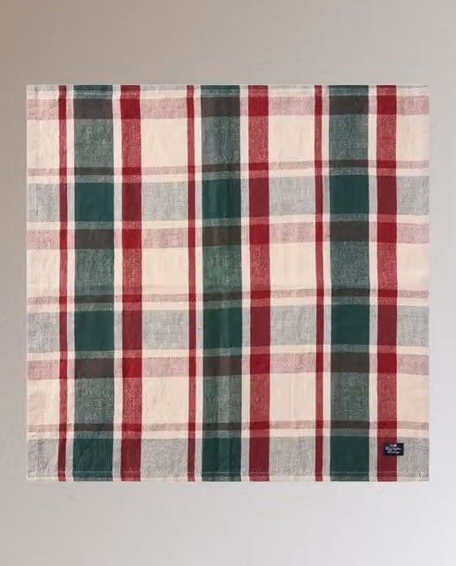 Servilleta Lexington de lino y algodón con diseño de cuadros en multicolor