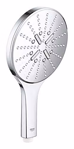Teleducha Grohe Rainshower SmartActive 150 con 3 chorros, acabado cromado, diseño redondo y tecnología de ahorro de agua EcoJoy