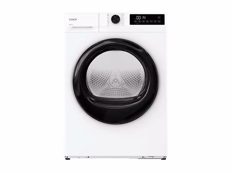 Secadora de bomba de calor Candy GD 9N2B-S de 9 kg, carga frontal, independiente, color blanco