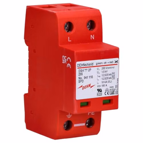 Descargador combinado monofásico DEHN 941110 DSH-TT-2P-255 para red eléctrica
