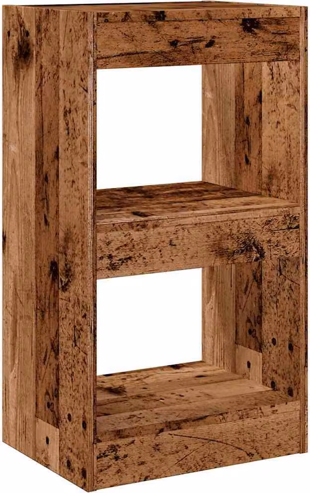 Estantería divisor de espacios Syfax en madera color marrón estilo rústico An/P/Al: 40 x 30 x 72 cm