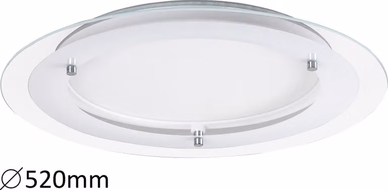 Focos empotrables LED Lorna de Rabalux de 22W en color blanco con acabado en plástico y vidrio